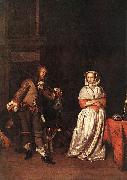 Gabriel Metsu The Hunter and a Woman Spain oil painting artist